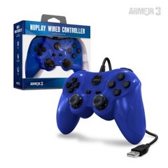 NuPlay Wired PS3 Controller Blue